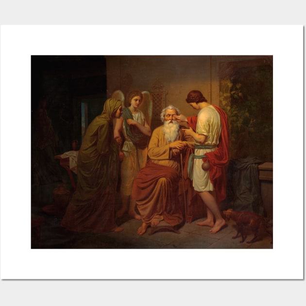 Tobias Healing His Blind Father's Eyes by August Malmstrom Wall Art by Classic Art Stall